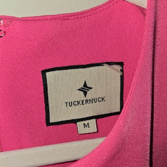 Elegant Pink Feather-Trimmed Dress - Picture 6 of 6